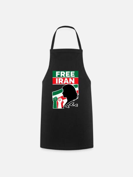 Free iran - Cooking Apron - black