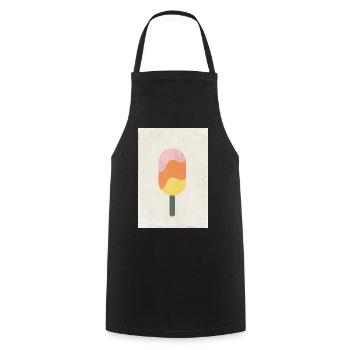 icecream - Cooking Apron - black - Front - AI Model Male 185 dark (185cm)