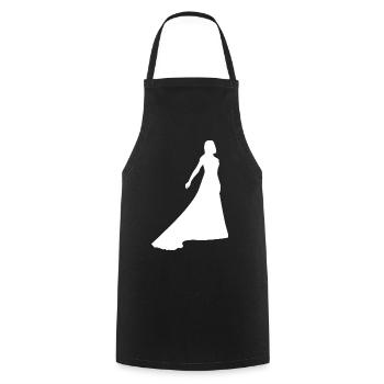 Wedding - Cooking Apron - black - Front - AI Model Male 185 dark (185cm)