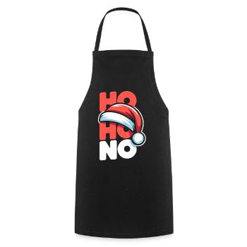 Ho Ho No Christmas - Cooking Apron - black - Front - AI Model Male 185 dark (185cm)