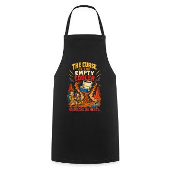 The curse of the empty cooler - Cooking Apron - black - Front - AI Model Male 185 dark (185cm)