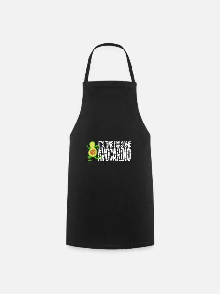 Avocado - Kochschürze - Schwarz
