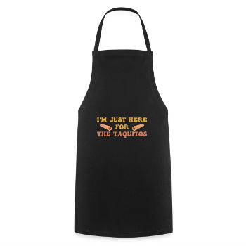 Taquito Mexican Food Tacos - Cooking Apron - black - Front - AI Model Male 185 dark (185cm)