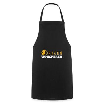 Bartagame Bearded Dragon - Cooking Apron - black - Front - AI Model Male 185 dark (185cm)