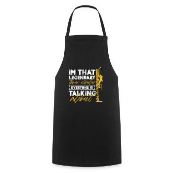I'm That Legendary Tower Climber Everyone Is - Cooking Apron - black - Front - AI Model Male 185 dark (185cm)