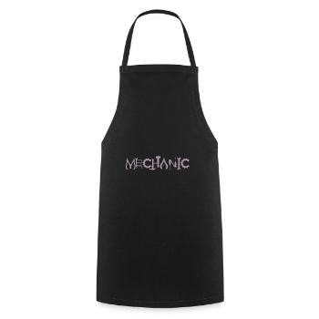 Mechanic Pliers Key Gear Silhouette - Cooking Apron - black - Front - AI Model Male 185 dark (185cm)