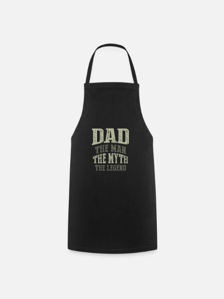 Dad. The Man. T-shirt Gift! - Cooking Apron - black