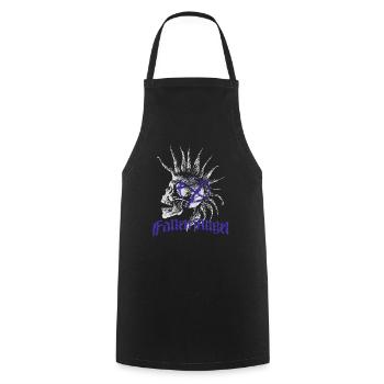 Skull Punk Spikes Inscription Red Punk Anarchy Ni - Cooking Apron - black - Front - AI Model Male 185 dark (185cm)