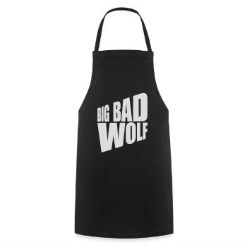 big bad wolf quote - Cooking Apron - black - Front - AI Model Male 185 dark (185cm)