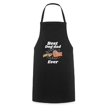 Le meilleur parent de chien - Tablier de cuisine - noir - Devant - AI Model Male 185 dark (185cm)
