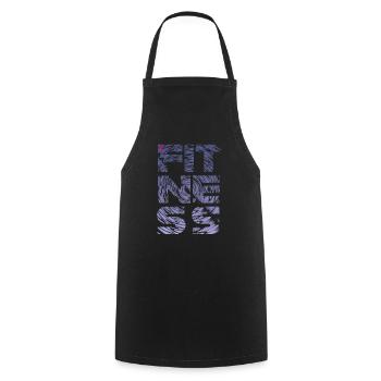 FITNESS storm II - Kochschürze - Schwarz - Vorne - AI Model Male 185 dark (185cm)