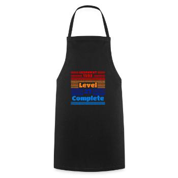 1993 27 ans anniversaire Gaming Gamer Gamer Gaming - Tablier de cuisine - noir - Devant - AI Model Male 185 dark (185cm)
