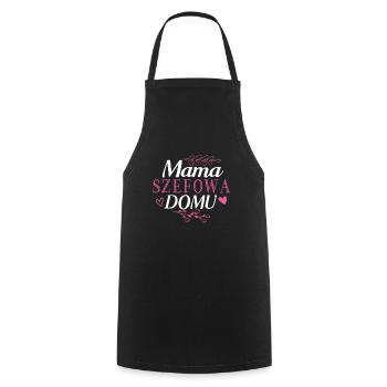 Polnische Sprüche für Mama Beste Mutter Polska - Kochschürze - Schwarz - Vorne - AI Model Male 185 dark (185cm)