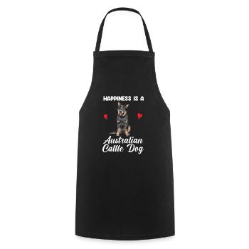 Australian Cattle Dog - Cooking Apron - black - Front - AI Model Male 185 dark (185cm)