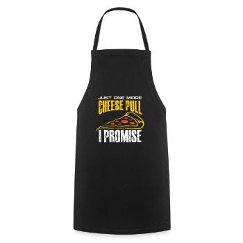 juste un tirage de fromage de plus je promets Design - Tablier de cuisine - noir - Devant - AI Model Male 185 dark (185cm)
