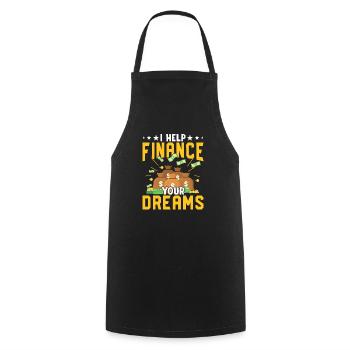 Assistance in financing mortgage loans - Cooking Apron - black - Front - AI Model Male 185 dark (185cm)