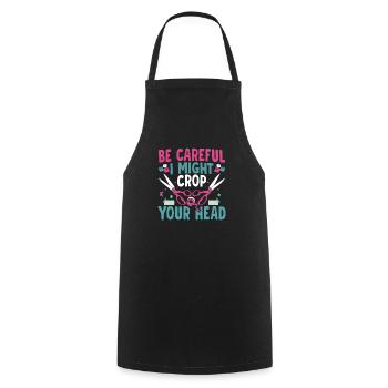Crop Head Scrapbooking Artisanat Scrapbooker - Tablier de cuisine - noir - Devant - AI Model Male 185 dark (185cm)