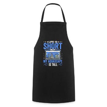 Aquascape is a great lover of - Cooking Apron - black - Front - AI Model Male 185 dark (185cm)