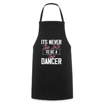 Never too late to be a tap dancer Design for a tap - Cooking Apron - black - Front - AI Model Male 185 dark (185cm)