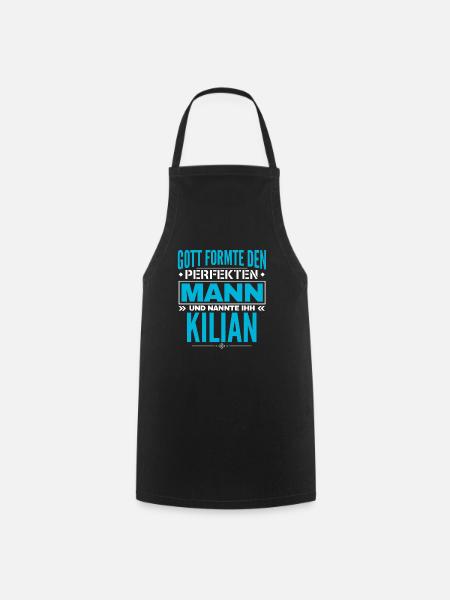 Kilian Name Design - Kochschürze - Schwarz