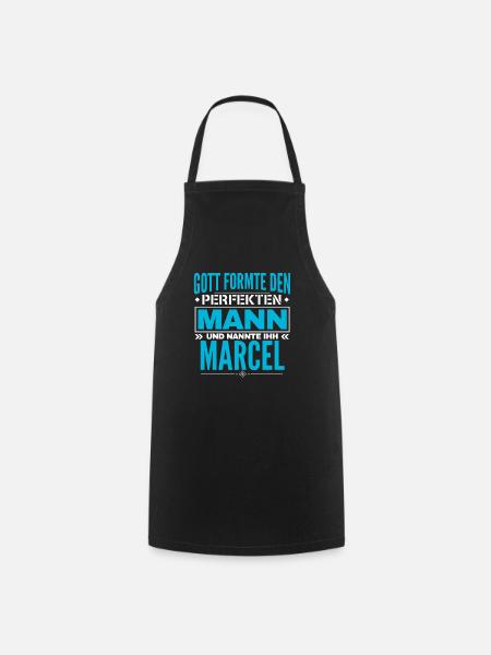 Marcel Name Design - Kochschürze - Schwarz