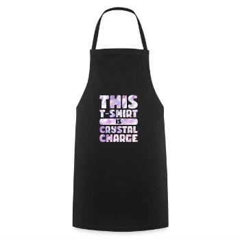 Ce T-Motive est une charge cristalline - Tablier de cuisine - noir - Devant - AI Model Male 185 dark (185cm)