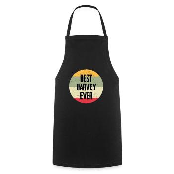 Best Harvey Ever - Kochschürze - Schwarz - Vorne - AI Model Male 185 dark (185cm)