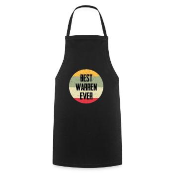 Le meilleur Warren de tous les temps - Tablier de cuisine - noir - Devant - AI Model Male 185 dark (185cm)