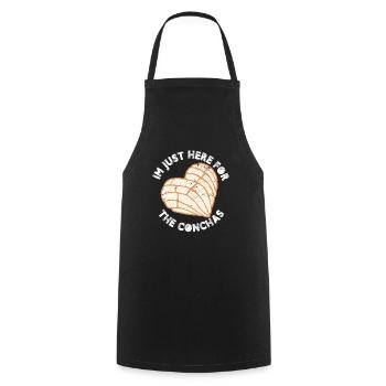 I'm Just Here For The Conchas Mexican Breakfast - Cooking Apron - black - Front - AI Model Male 185 dark (185cm)