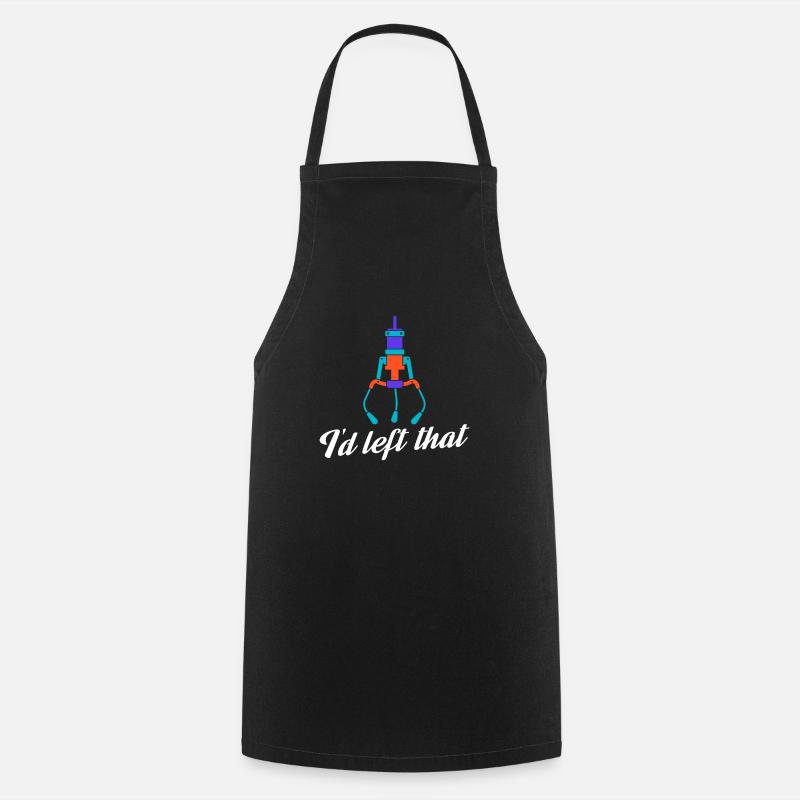 I'd Left That Prize Claw Machine Crane Game - Cooking Apron - black