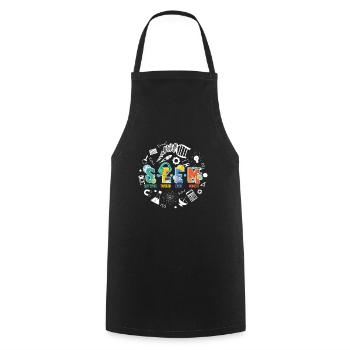 STEM Suffering Through Every Moment Technology - Cooking Apron - black - Front - AI Model Male 185 dark (185cm)