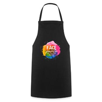 Face Painter Like A Normal Job Only Cooler Skin - Cooking Apron - black - Front - AI Model Male 185 dark (185cm)