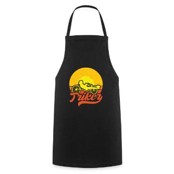 Triker Laid-Back Reclining Bike Tricycle Recumbent - Cooking Apron - black - Front - AI Model Male 185 dark (185cm)