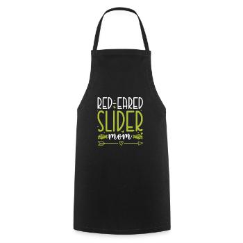 Red-Eared Slider Mom Reptile Pet Turtle - Cooking Apron - black - Front - AI Model Male 185 dark (185cm)