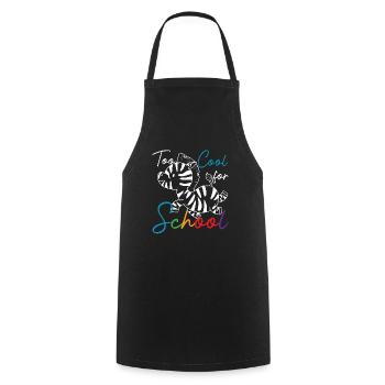 Trop cool pour l’école Stem Sped Education Llama - Tablier de cuisine - noir - Devant - AI Model Male 185 dark (185cm)
