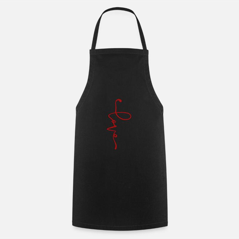 L'amour - Tablier de cuisine - noir