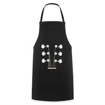 Guitar harmony gift man or woman - Cooking Apron - black - Front - AI Model Male 185 dark (185cm)