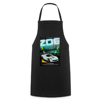 Z06 Sportwagen - Kochschürze - Schwarz - Vorne - AI Model Male 185 dark (185cm)