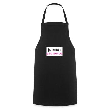 In dubio Pro Secco Lustig Anwalt Staatsexamen Jura - Kochschürze - Schwarz - Vorne - AI Model Male 185 dark (185cm)