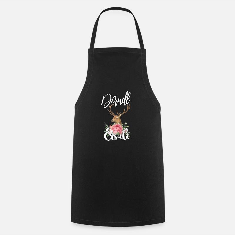 Dirndl Ersatz - Kochschürze - Schwarz