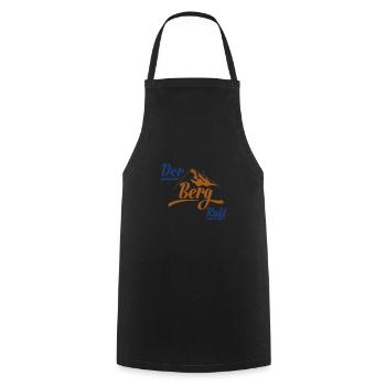Der Berg ruft Wandern Bergliebhaber Geschenk - Kochschürze - Schwarz - Vorne - AI Model Male 185 dark (185cm)