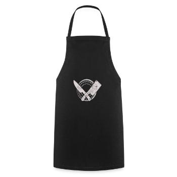 Butcher Tools - Cooking Apron - black - Front - AI Model Male 185 dark (185cm)