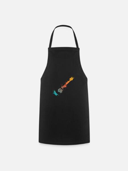 E-Gitarre Splash - Kochschürze - Schwarz