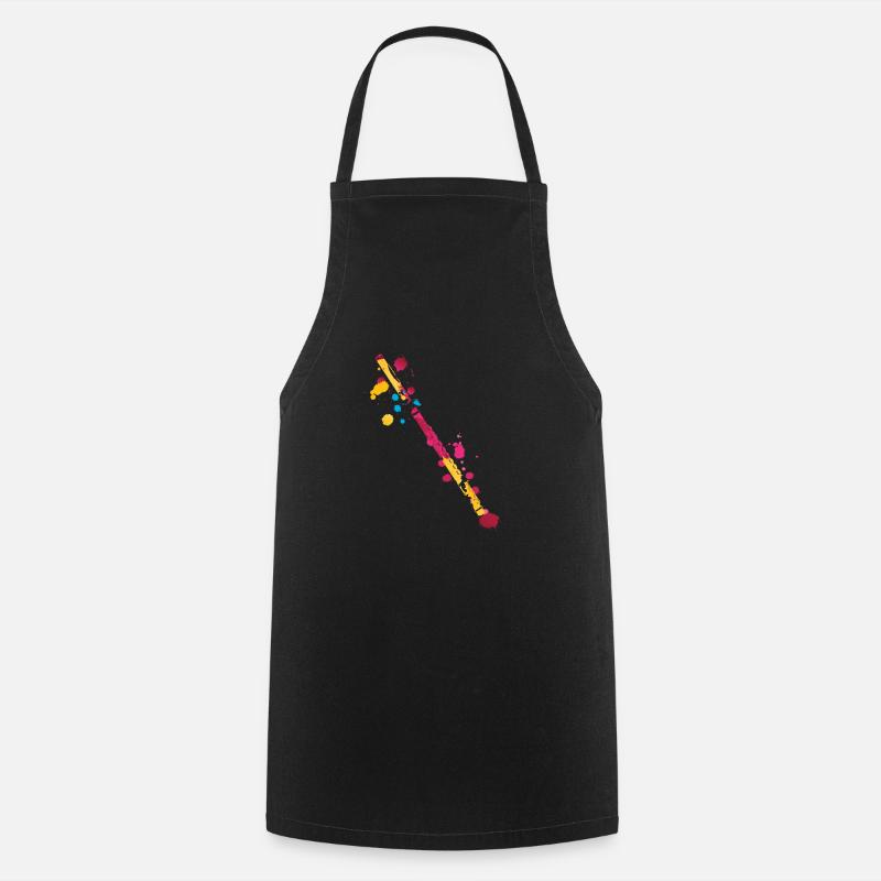 Flute Splash - Tablier de cuisine - noir