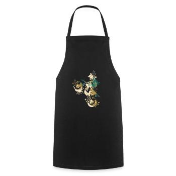 Éclaboussure de motocross - Tablier de cuisine - noir - Devant - AI Model Male 185 dark (185cm)
