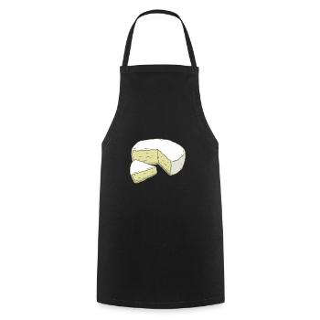 Brie Käse - Kochschürze - Schwarz - Vorne - AI Model Male 185 dark (185cm)
