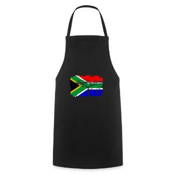 Afrique du Sud drapeau - Tablier de cuisine - noir - Devant - AI Model Male 185 dark (185cm)