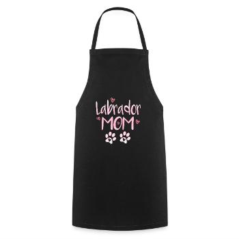 Labrador Mama - Cooking Apron - black - Front - AI Model Male 185 dark (185cm)
