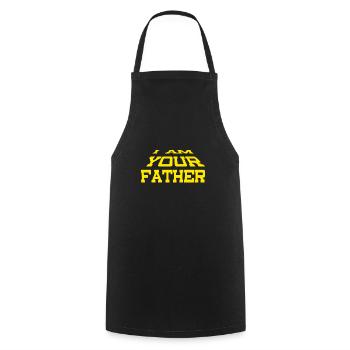 I am your father - Tablier de cuisine - noir - Devant - AI Model Male 185 dark (185cm)