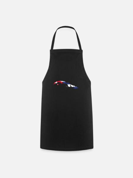 Cuba Flag - Cooking Apron - black